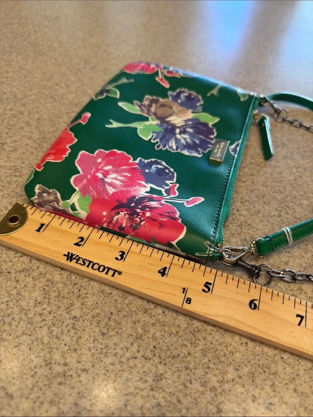 Kate Spade Green Floral Crossbody Bag/handbag